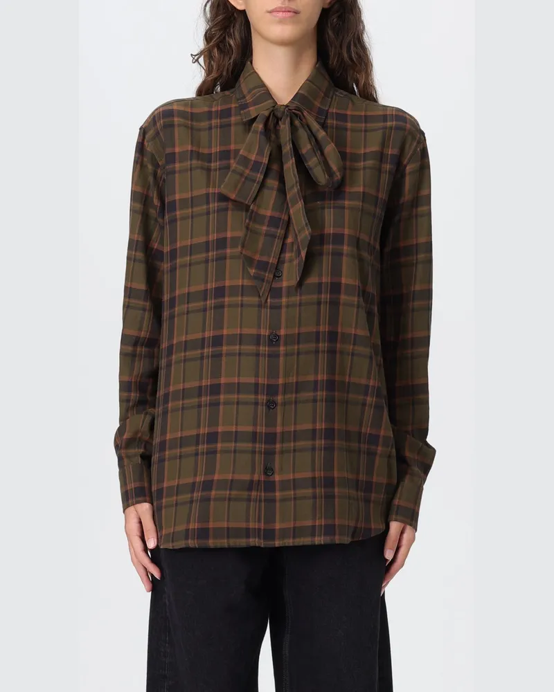 Saint Laurent Hemdbluse damen Taubengrau