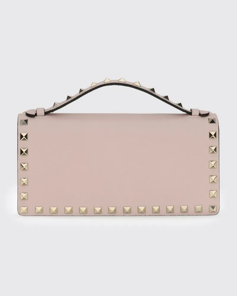 Valentino Garavani Rockstud Handtasche aus Kalbsleder mit Nieten und Kettenriemen Pink