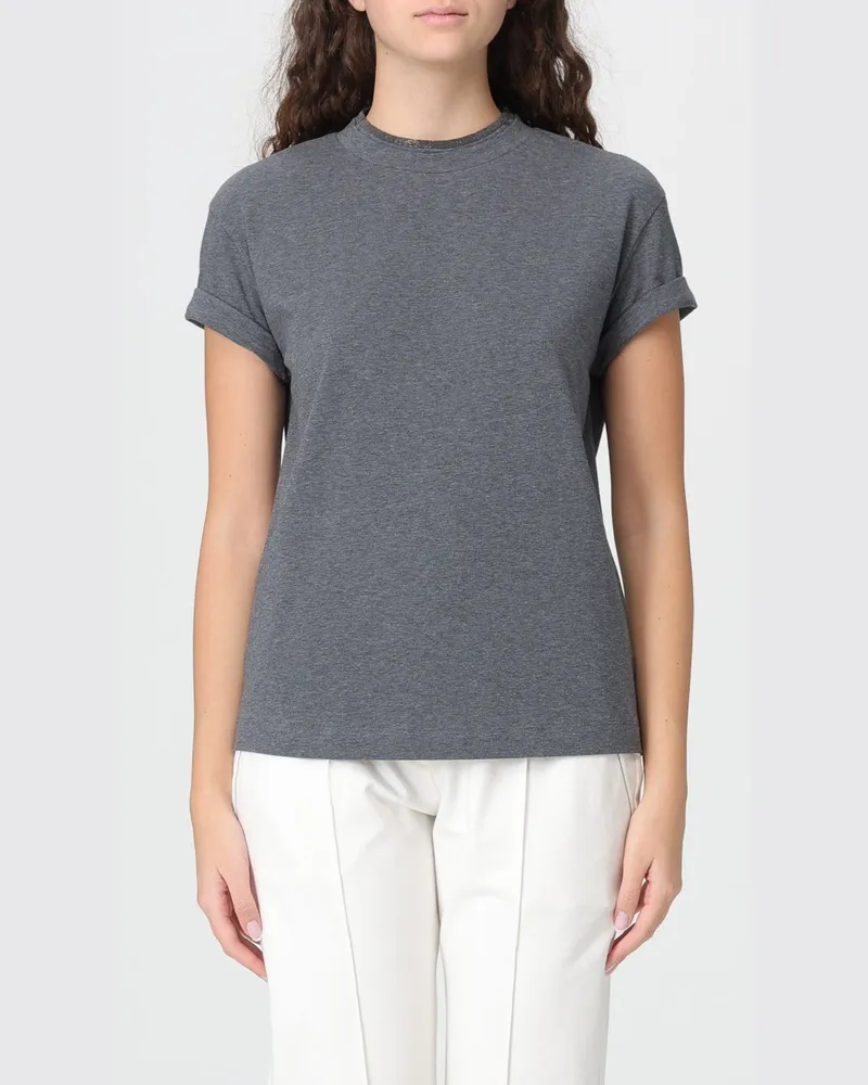 Brunello Cucinelli T-shirt damen Grau