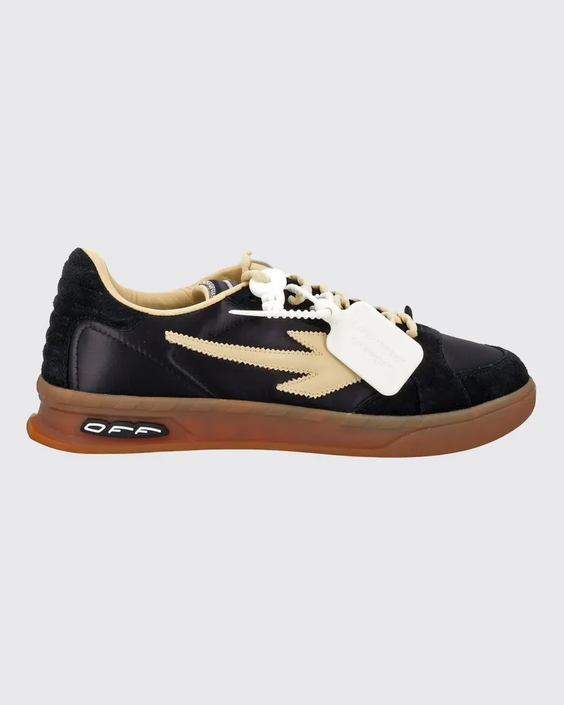 OFF-WHITE End of Play Wildleder- und Nylon-Sneakers Schwarz