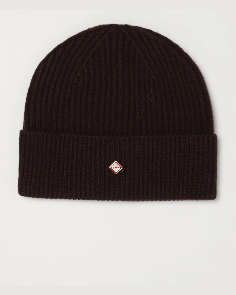 Casablanca Paris Woll-Beanie von mit kontrastierendem Logo und Umschlag Bunt
