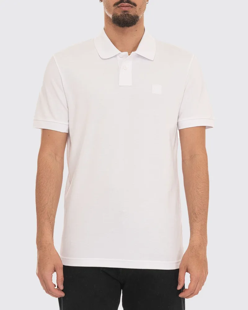 HUGO BOSS Basic Baumwoll-Polohemd Weiß
