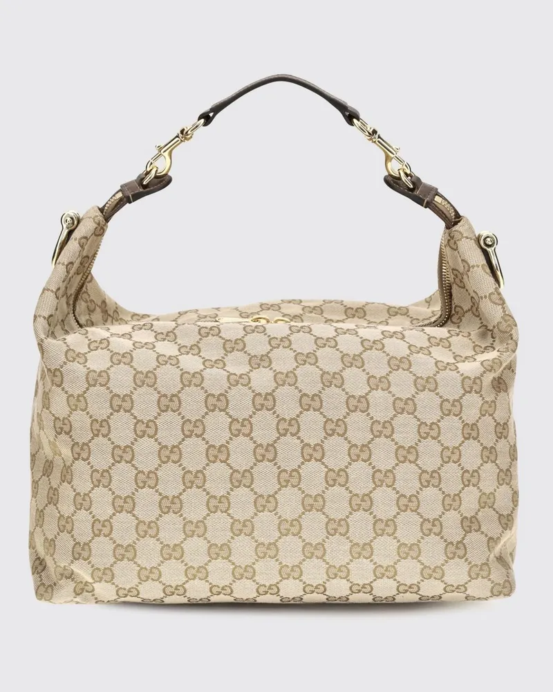 Gucci Brera Umhängetasche aus Jacquard-Stoff mit GG-Monogramm Sand