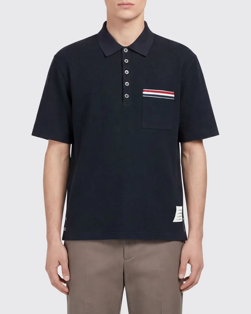 Thom Browne Polo herren Navy