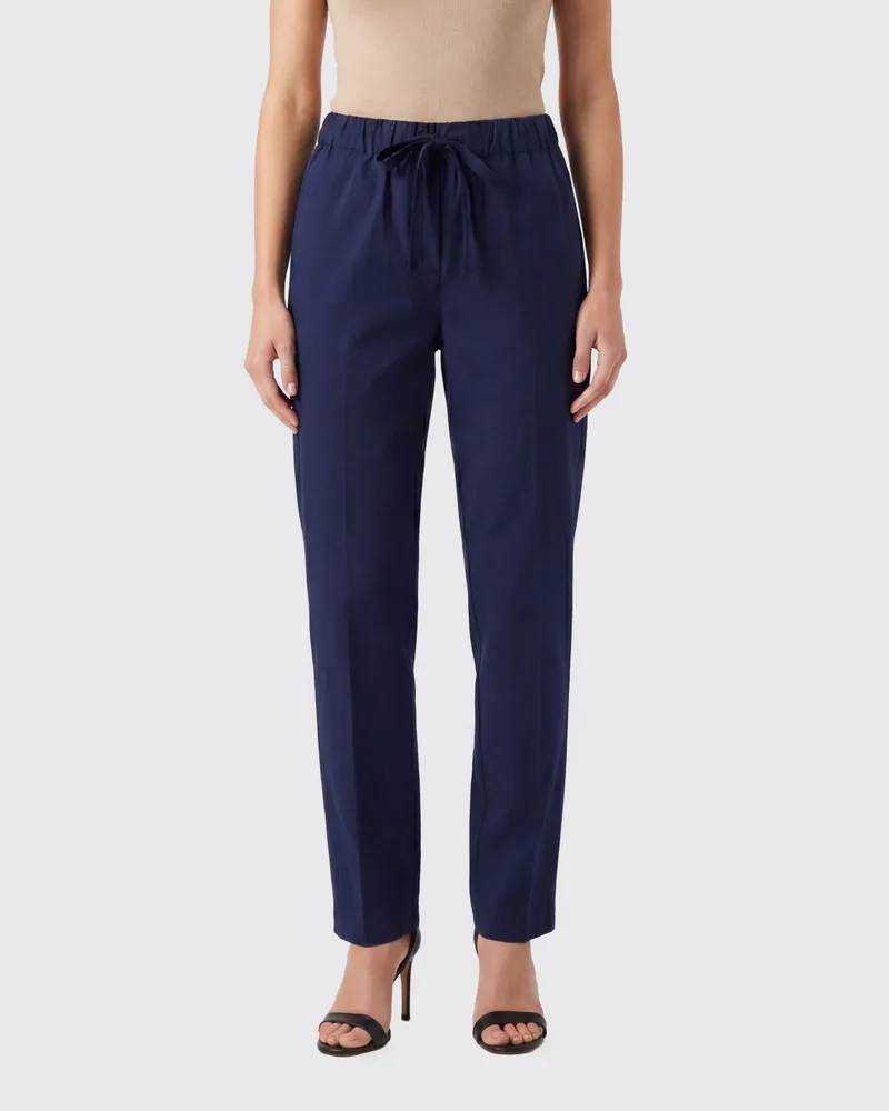Semicouture Buddy Hose aus Stretch-Baumwolle Blau