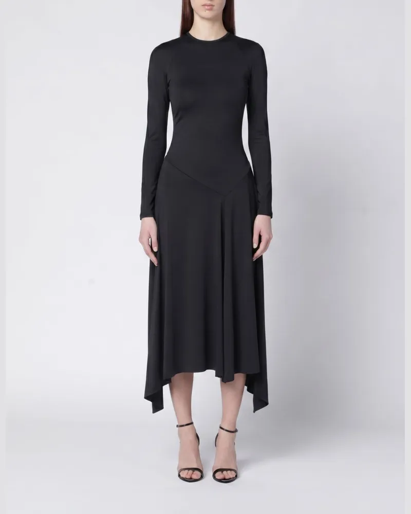 Victoria Beckham Polyesterkleid Schwarz