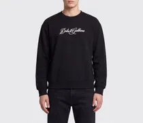 DOLCE  GABBANA Rundhals-Sweatshirt Dolce & Gabbana aus Baumwolle mit kontrastierendem Brustlogo