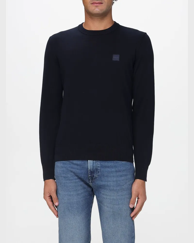 HUGO BOSS Pullover herren Blau
