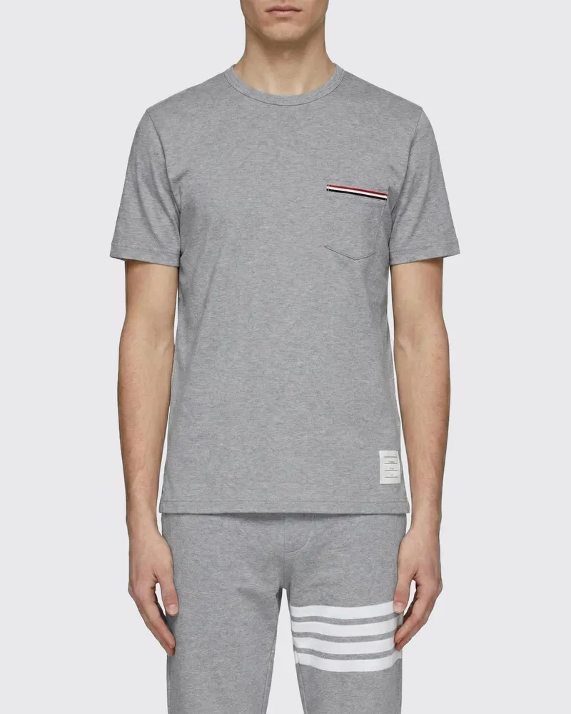 Thom Browne T-shirt herren Grau