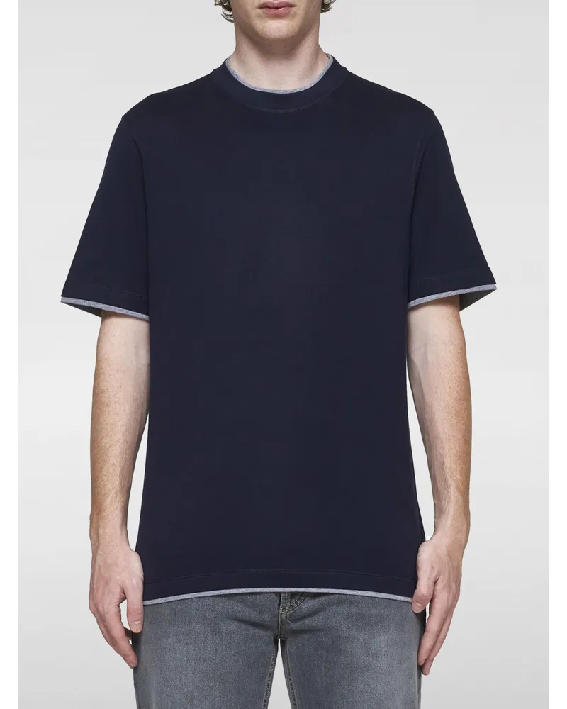 Brunello Cucinelli T-shirt herren Navy