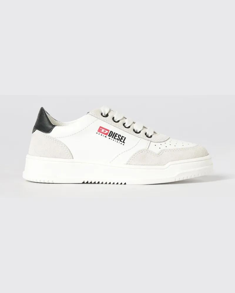 Diesel S-Cascoun Ledersneaker Weiß
