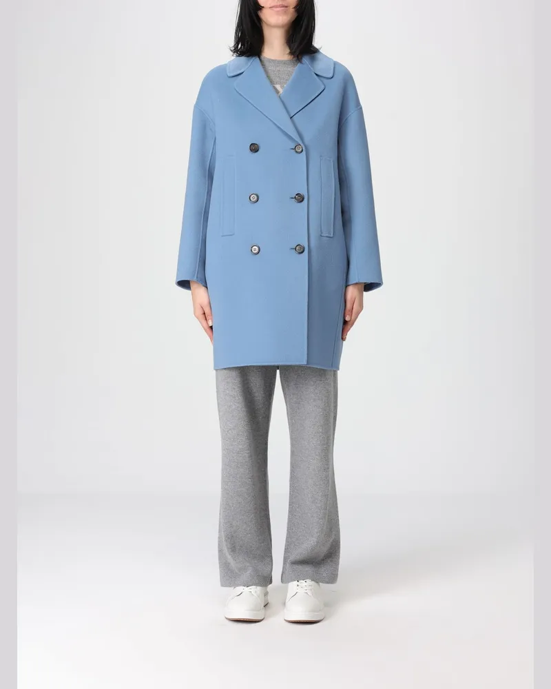 Max Mara Mantel damen Hellblau