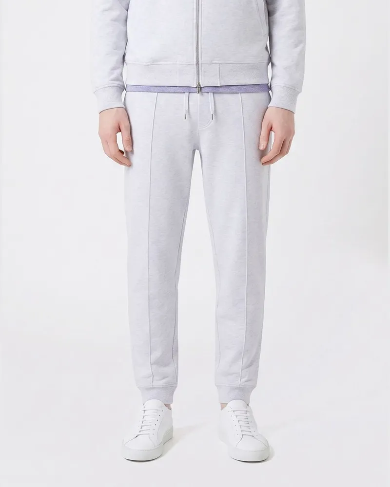 Brunello Cucinelli Jogginghose aus Baumwollmischung Grau