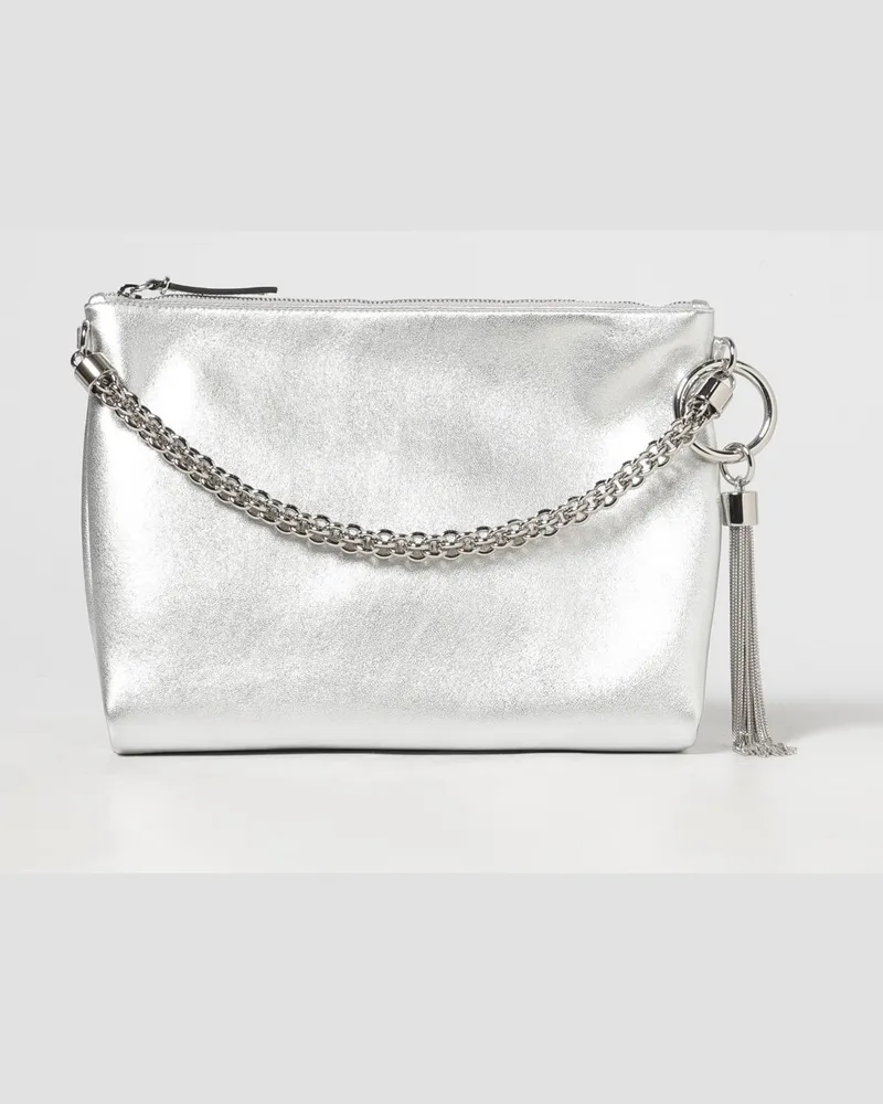 Jimmy Choo Schultertasche damen Silber