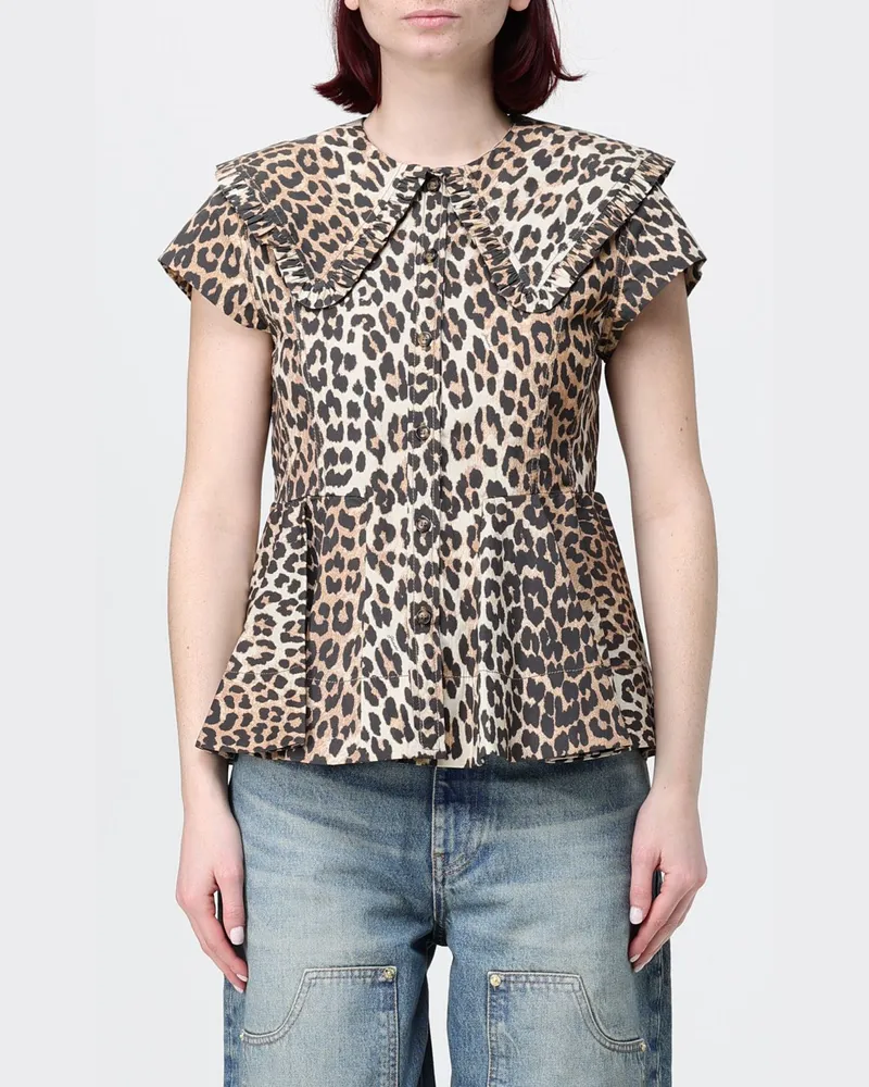 Ganni Hemdbluse damen Braun