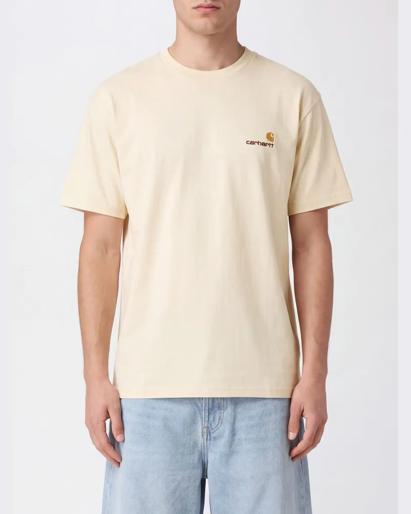 Carhartt WIP T-Shirt aus Bio-Baumwolle mit Kontrast-Logo Natural