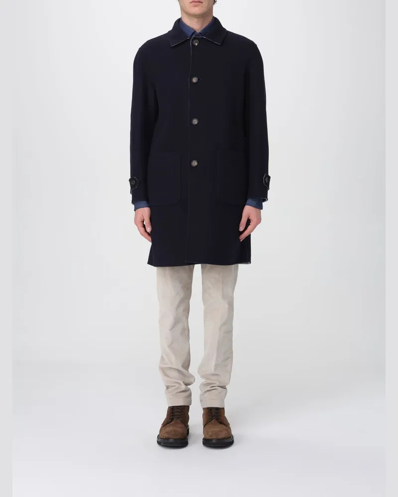 Eleventy Mantel herren Blau