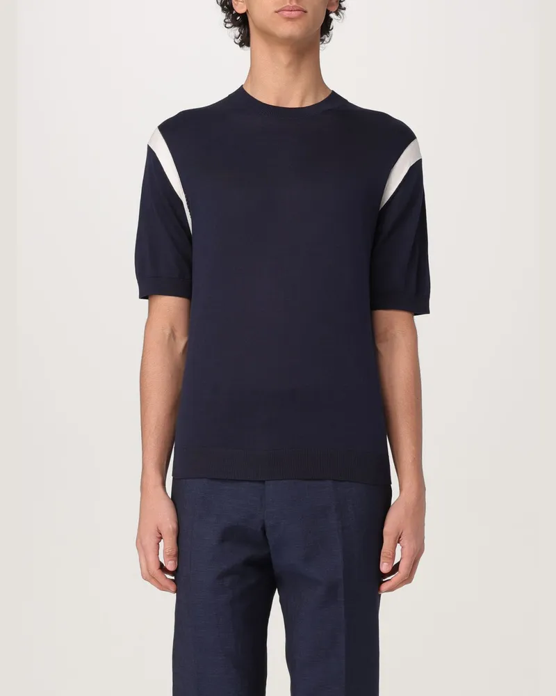 Paolo Pecora Milano Pullover herren Blau
