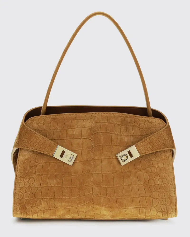 Ferragamo Schultertasche damen Natural