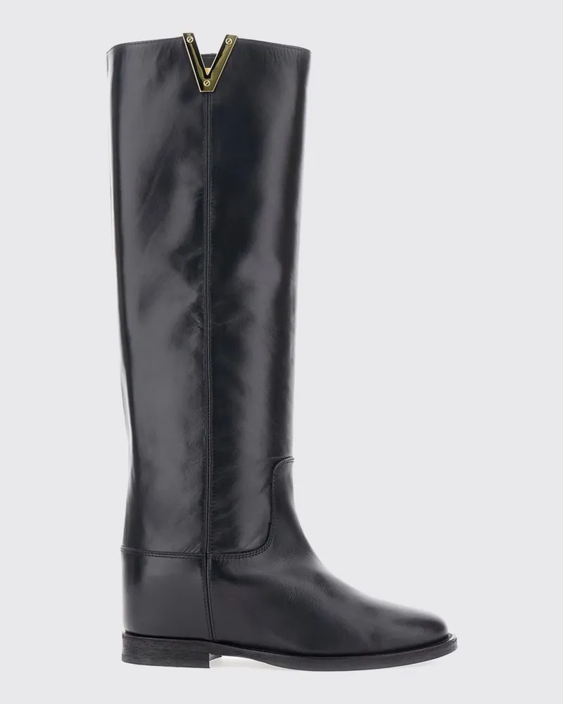 Via Roma 15 Stiefel damen Schwarz