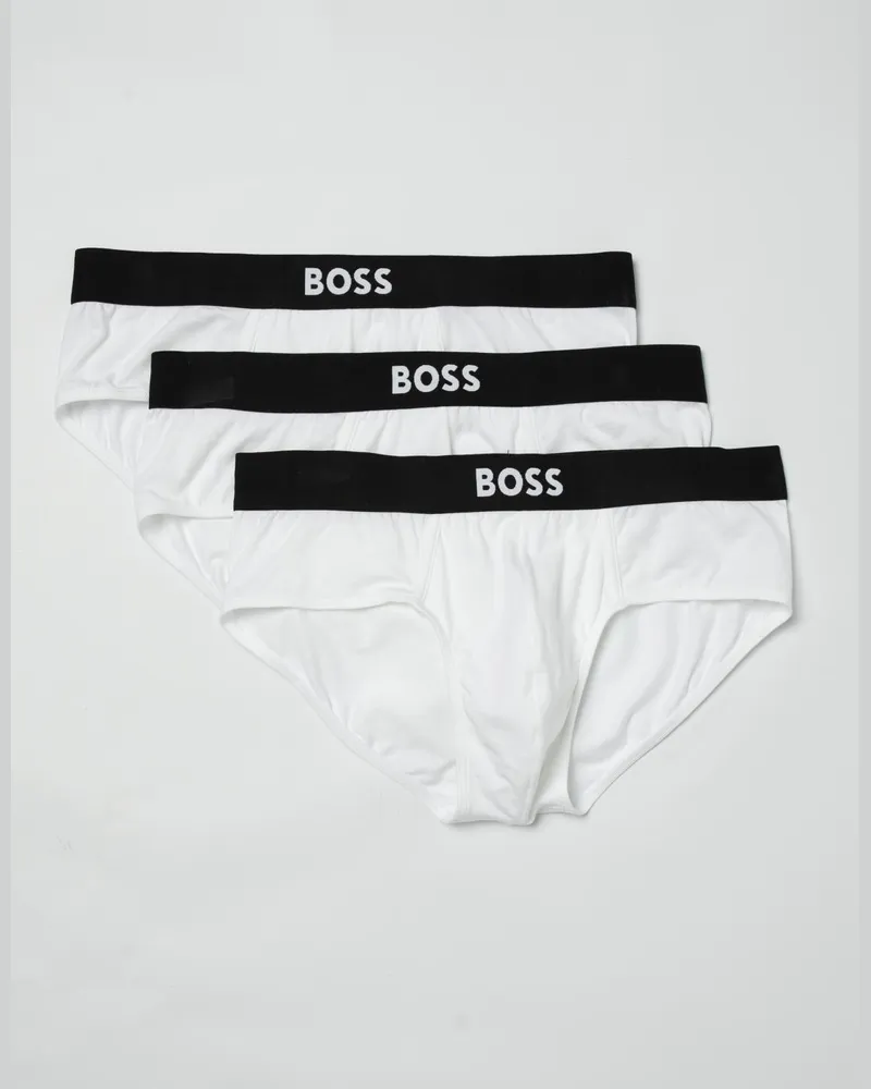 HUGO BOSS 3er-Set Stretch-Baumwoll-Slips Weiß