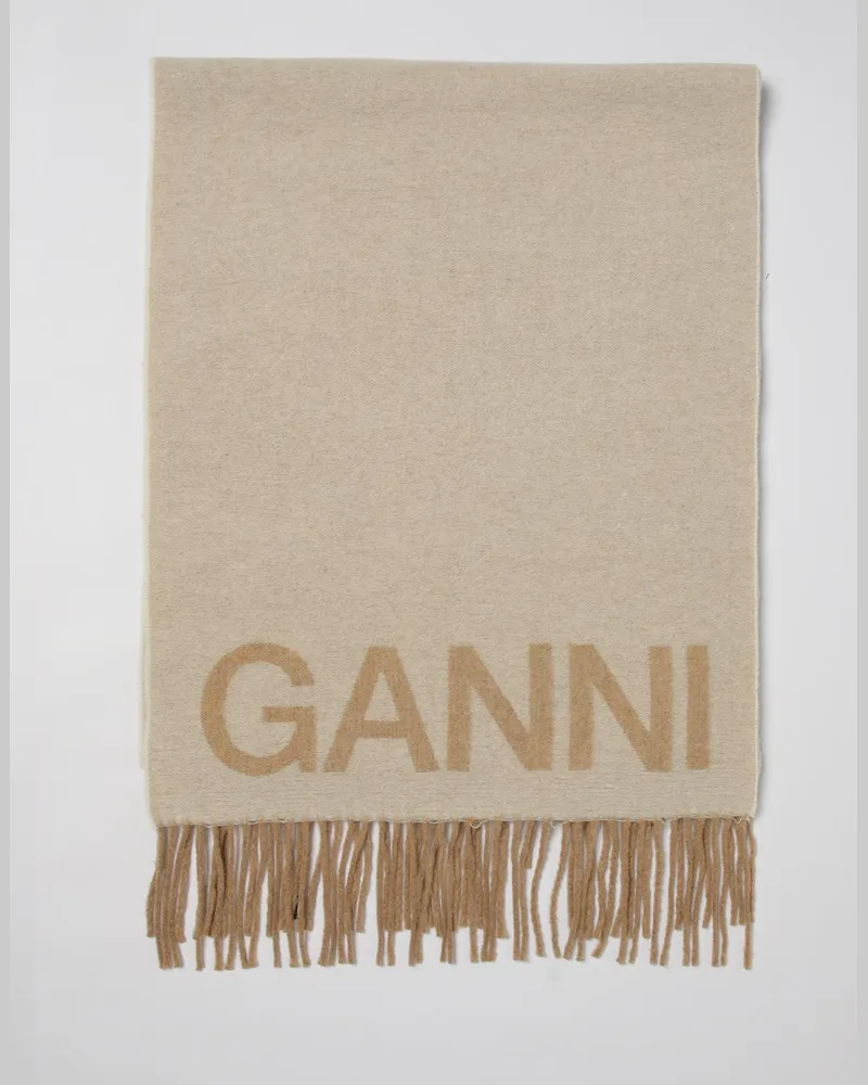 Ganni Schal damen Beige