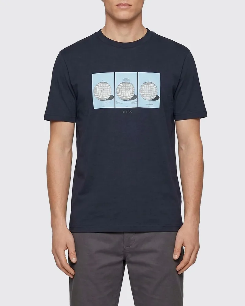 HUGO BOSS T-shirt herren Blau