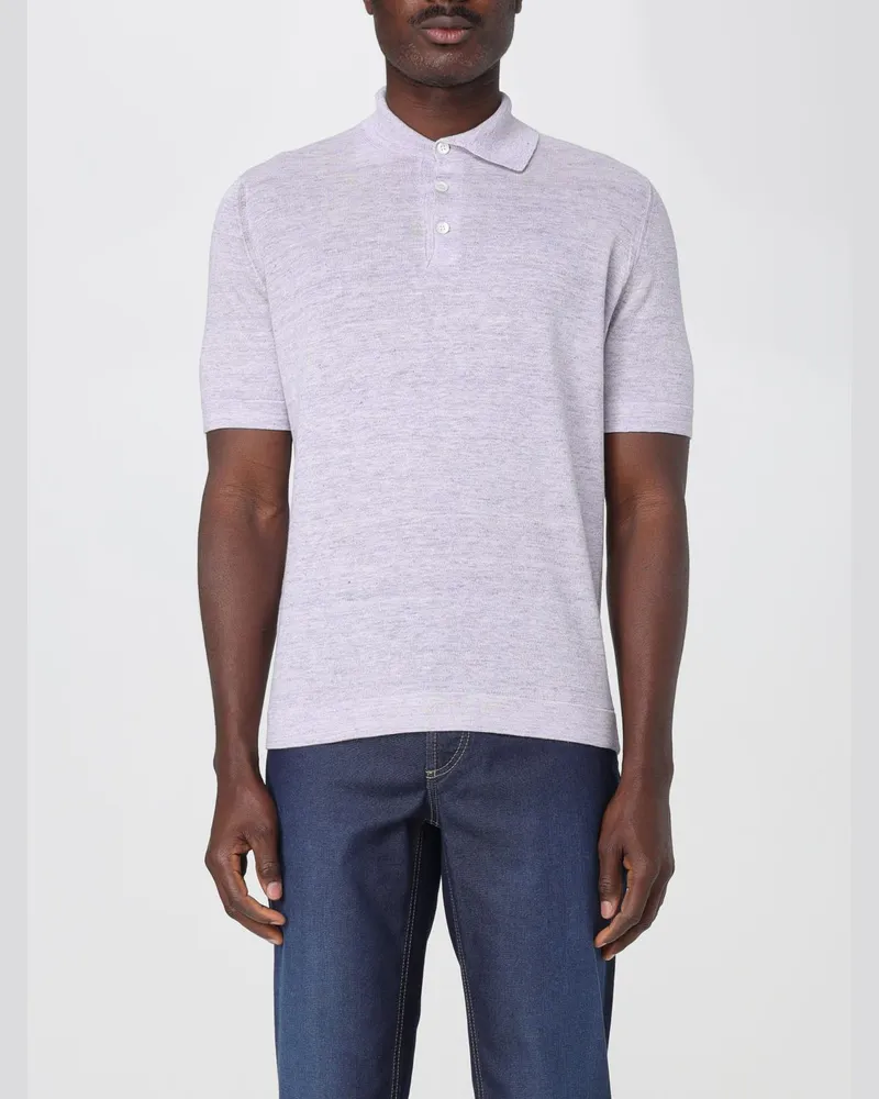 Brunello Cucinelli Polo herren Lila