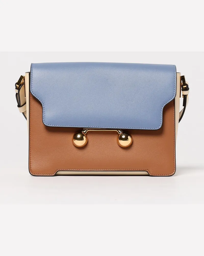 Marni Schultertasche damen Camel
