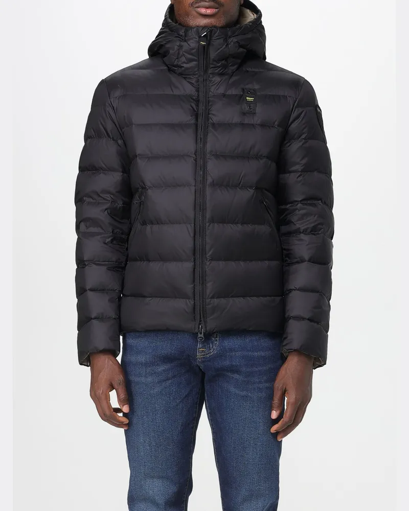 Blauer Jacke herren Schwarz