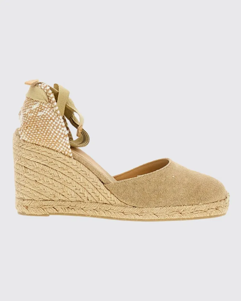Castañer Carina Espadrilles aus Baumwoll-Canvas Beige