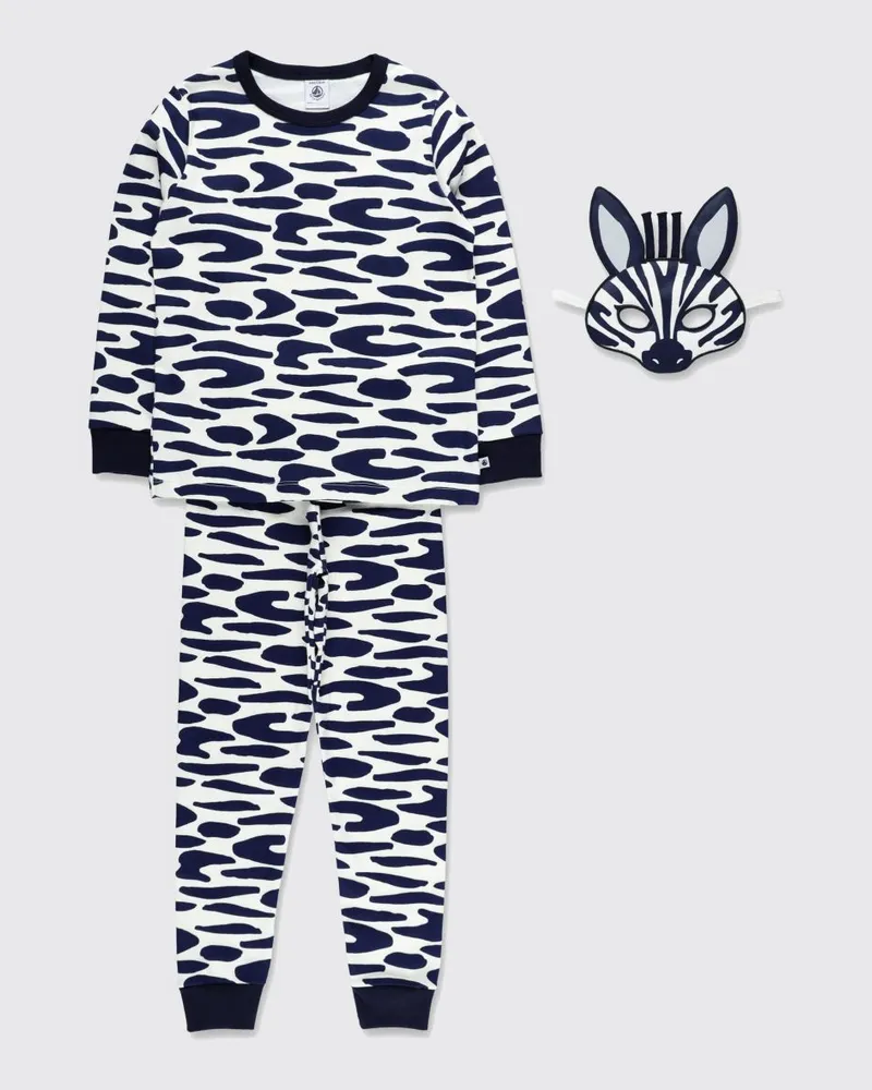 Petit Bateau Pyjama kinder Weiß
