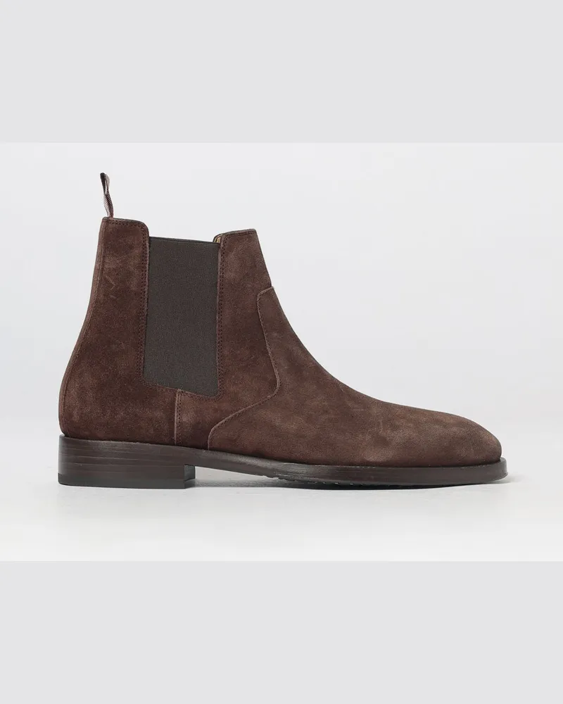 Paul Smith Chelsea-Boots aus Rindsveloursleder mit Ledersohle Braun