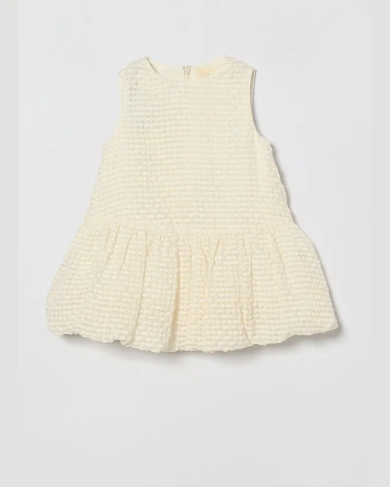 Simonetta Mini-Kleid aus Baumwolle Ivory