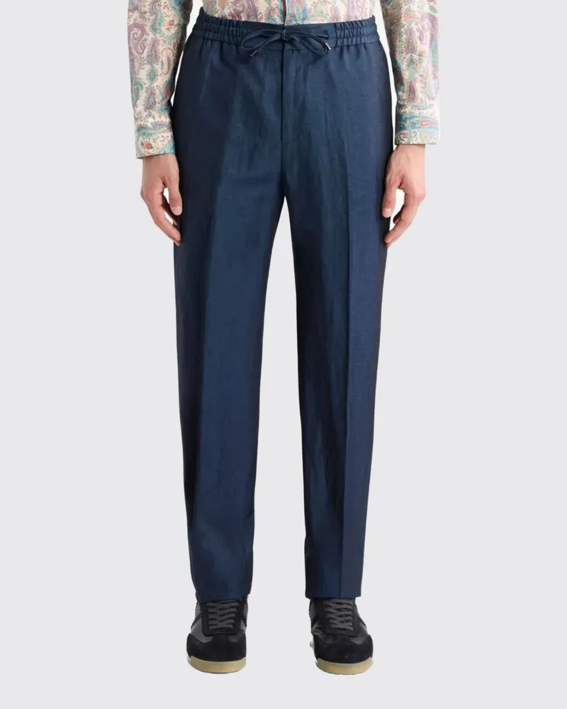 Etro Hose herren Blau