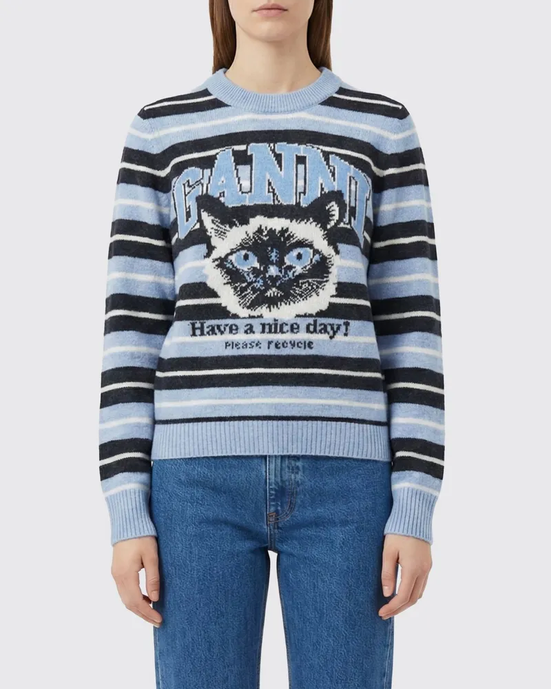 Ganni Pullover damen Hellblau