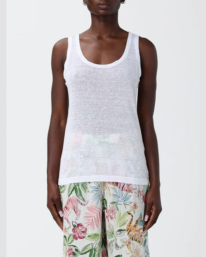 120% Lino Basic Top Weiß