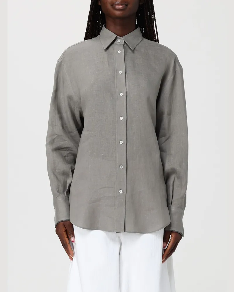 Brunello Cucinelli Hemdbluse damen Grün