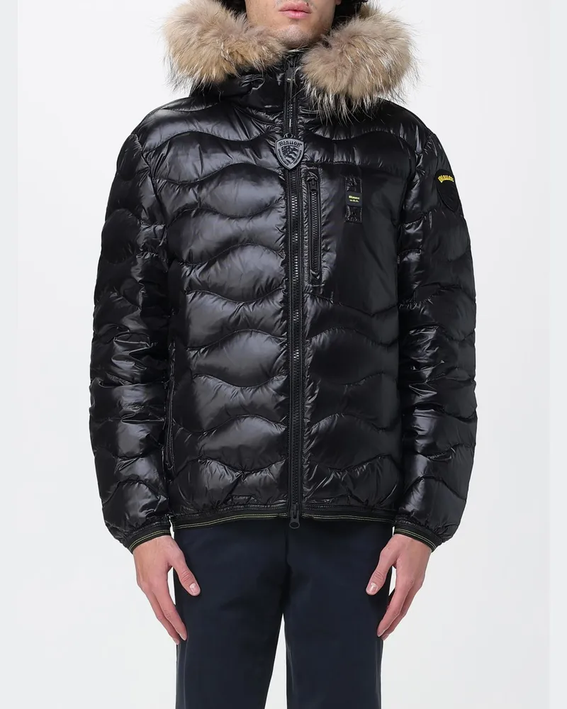 Blauer Jacke herren Schwarz