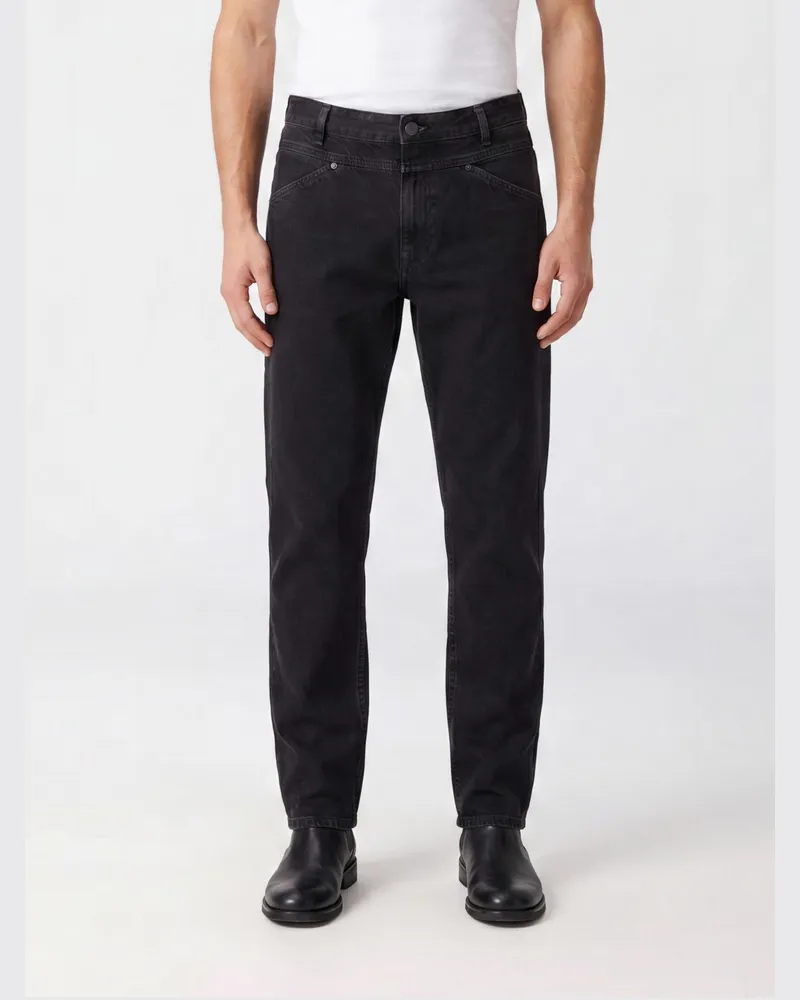 Closed Tapered-Fit Jeans X-Lent aus Baumwolldenim mit fünf Taschen Schwarz