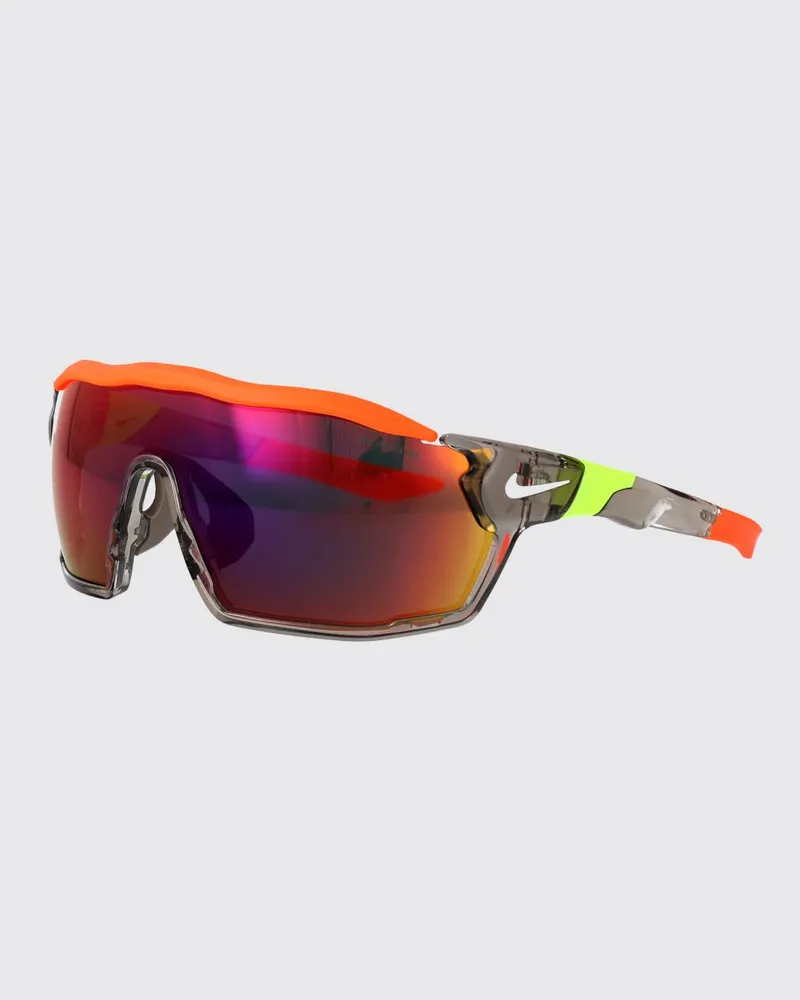 Nike Show X Rush Shield-Sonnenbrille von mit abstraktem Muster Grau