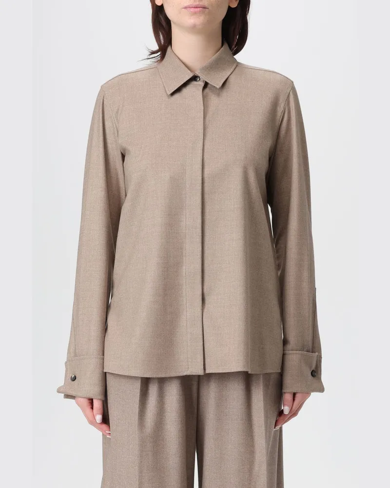 Max Mara Hemdbluse damen Taubengrau