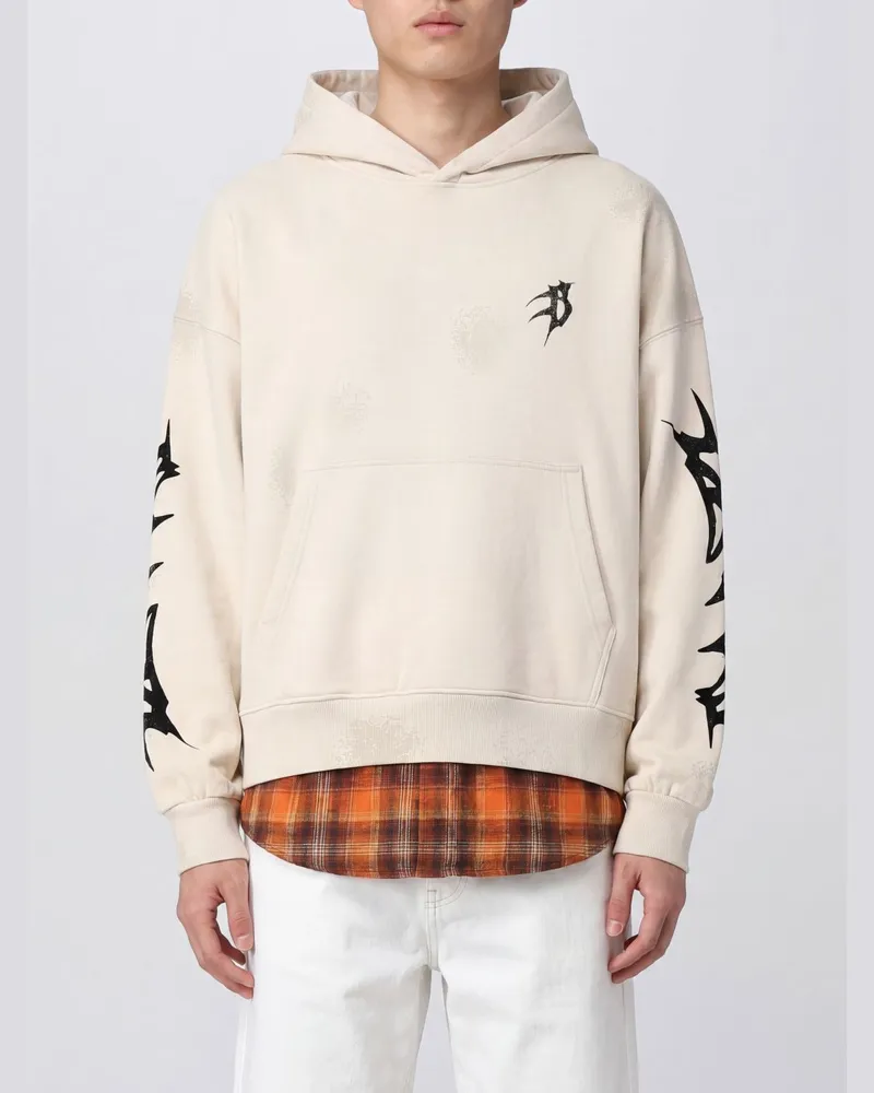 BARROW Baumwoll-Hoodie mit Logo-Print Cream