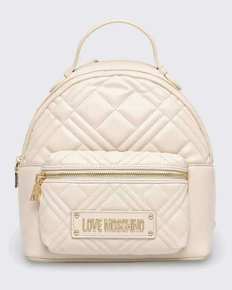 Moschino Rucksack damen Beige