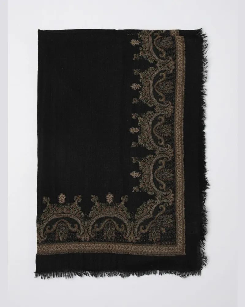 Etro Schal herren Schwarz