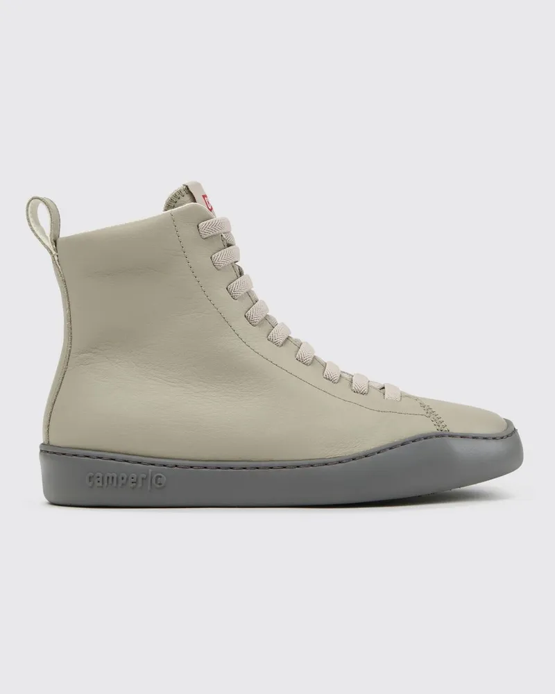 Camper Peu Touring Stiefel aus Glattleder mit seitlichem Reißverschluss Beige