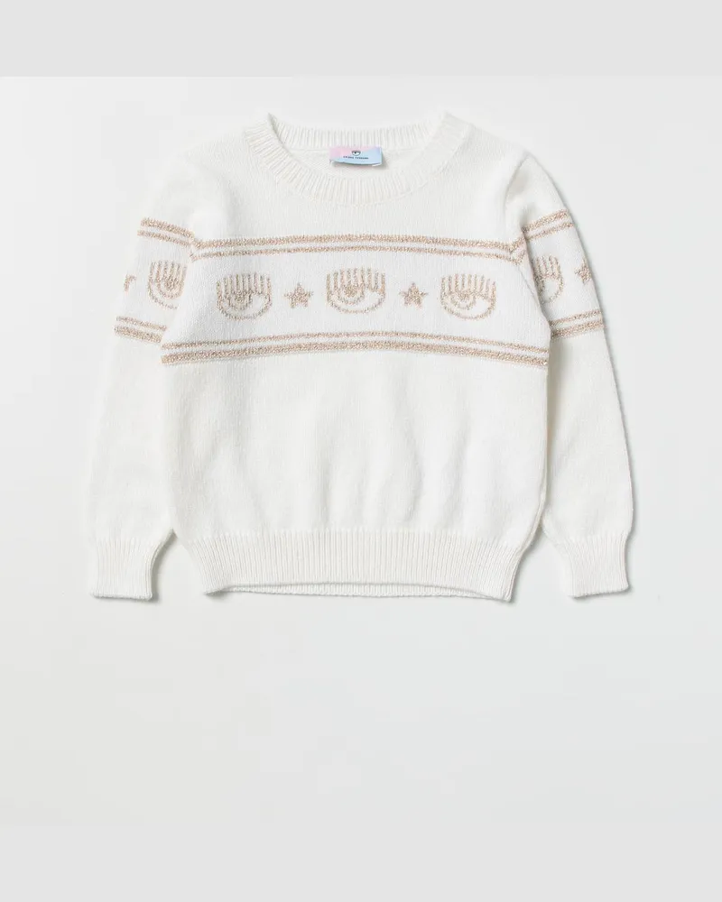 Chiara Ferragni Mädchen Pullover Yellow