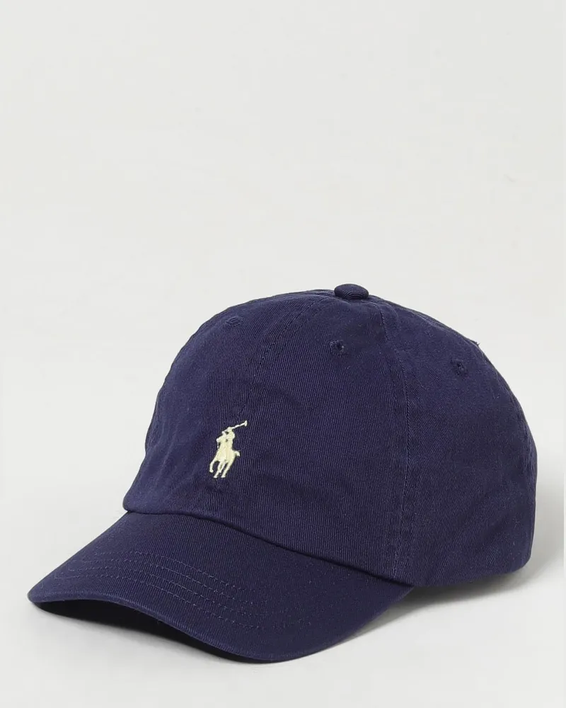 Ralph Lauren Baumwollhut mit gesticktem Logo Blau