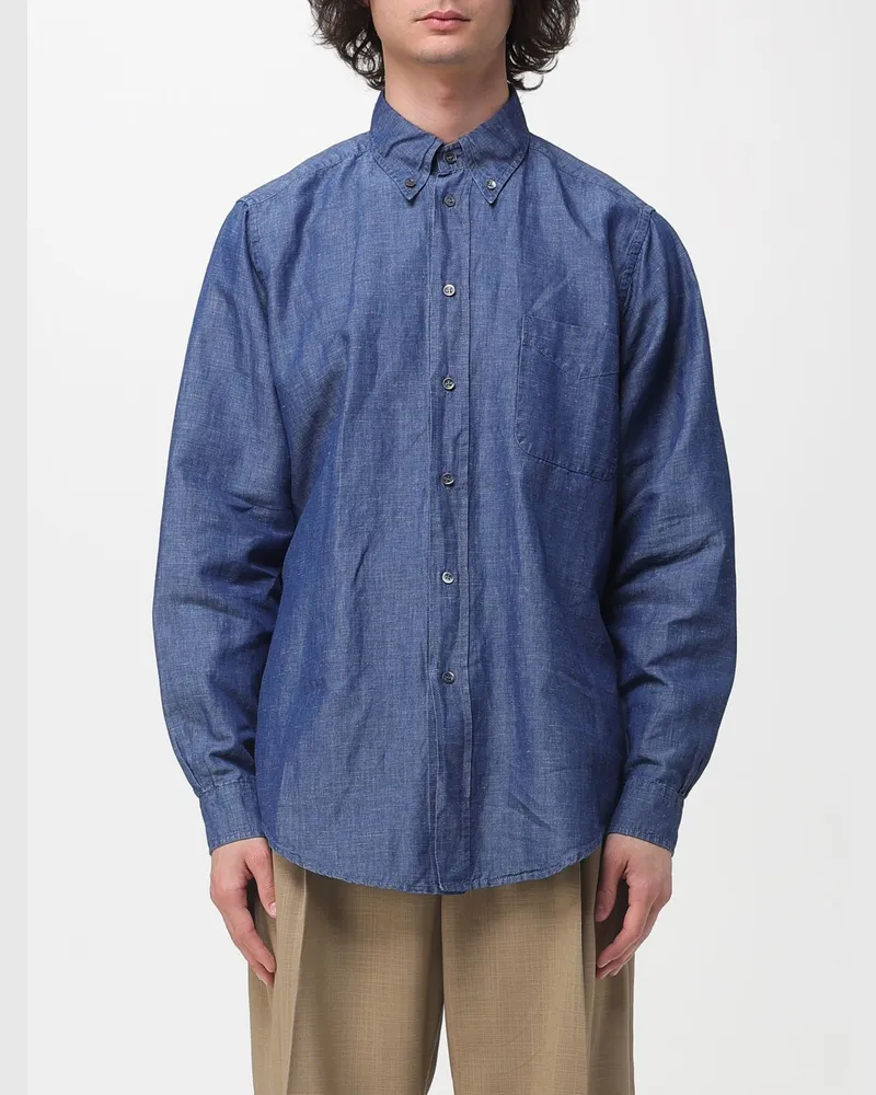 BARENA Hemd herren Blau