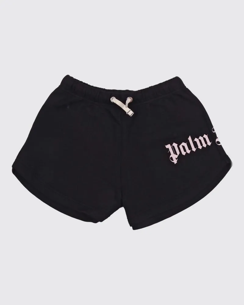 Palm Angels Baumwoll-Shorts mit Logo Schwarz